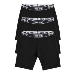 9" Boxer Briefs 3-Pack - Cotton Black Logo