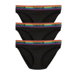 Bikini 3-Pack - Cotton Black Rainbow