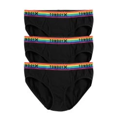 Iconic Briefs 3-Pack - Cotton Black Rainbow