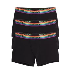 4.5" Trunks 3-Pack - TENCEL™ Modal Black Rainbow