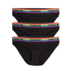 Bikini 3-Pack - TENCEL™ Modal Black Rainbow
