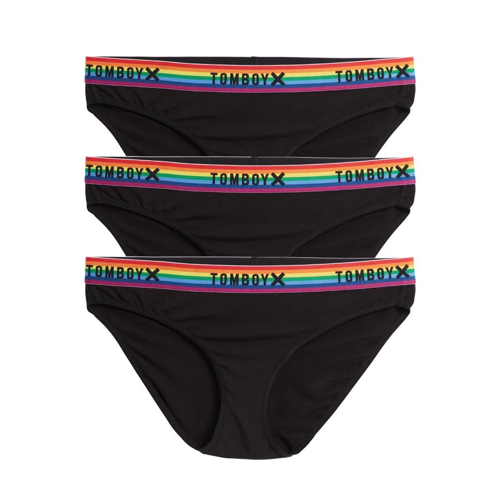 Bikini 3-Pack - TENCEL™ Modal Black Rainbow