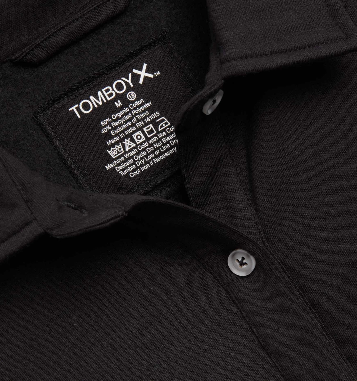 Eco Fleece Shirt Jacket LC - Black - Image 3