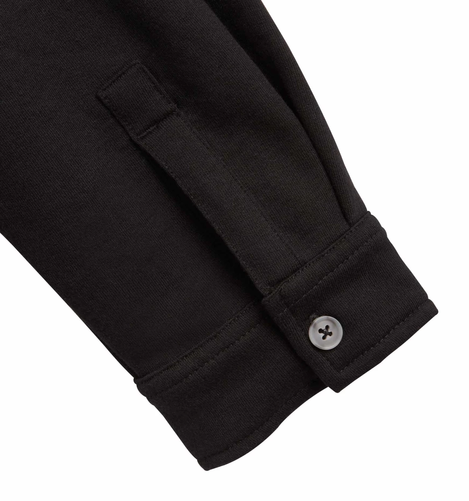 Eco Fleece Shirt Jacket LC - Black - Image 5