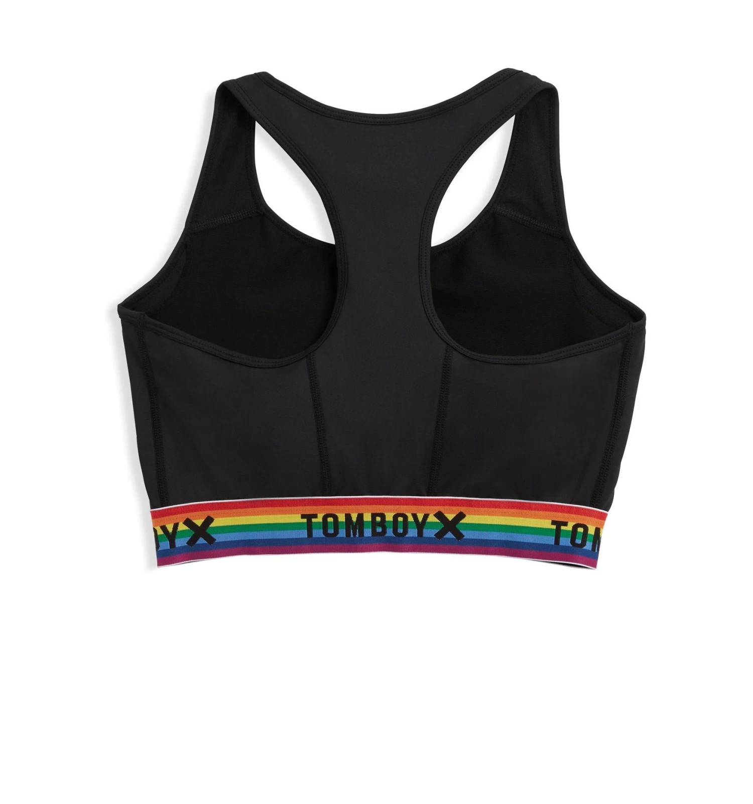 Swim Racerback Zip Top - Black Rainbow - Image 2