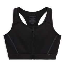 Swim Racerback Zip Top - Black Ombre