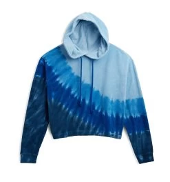 Terry Rec Hoodie - Blue Tie Dye