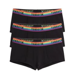 Boy Shorts 3-Pack - TENCEL™ Modal Black Rainbow