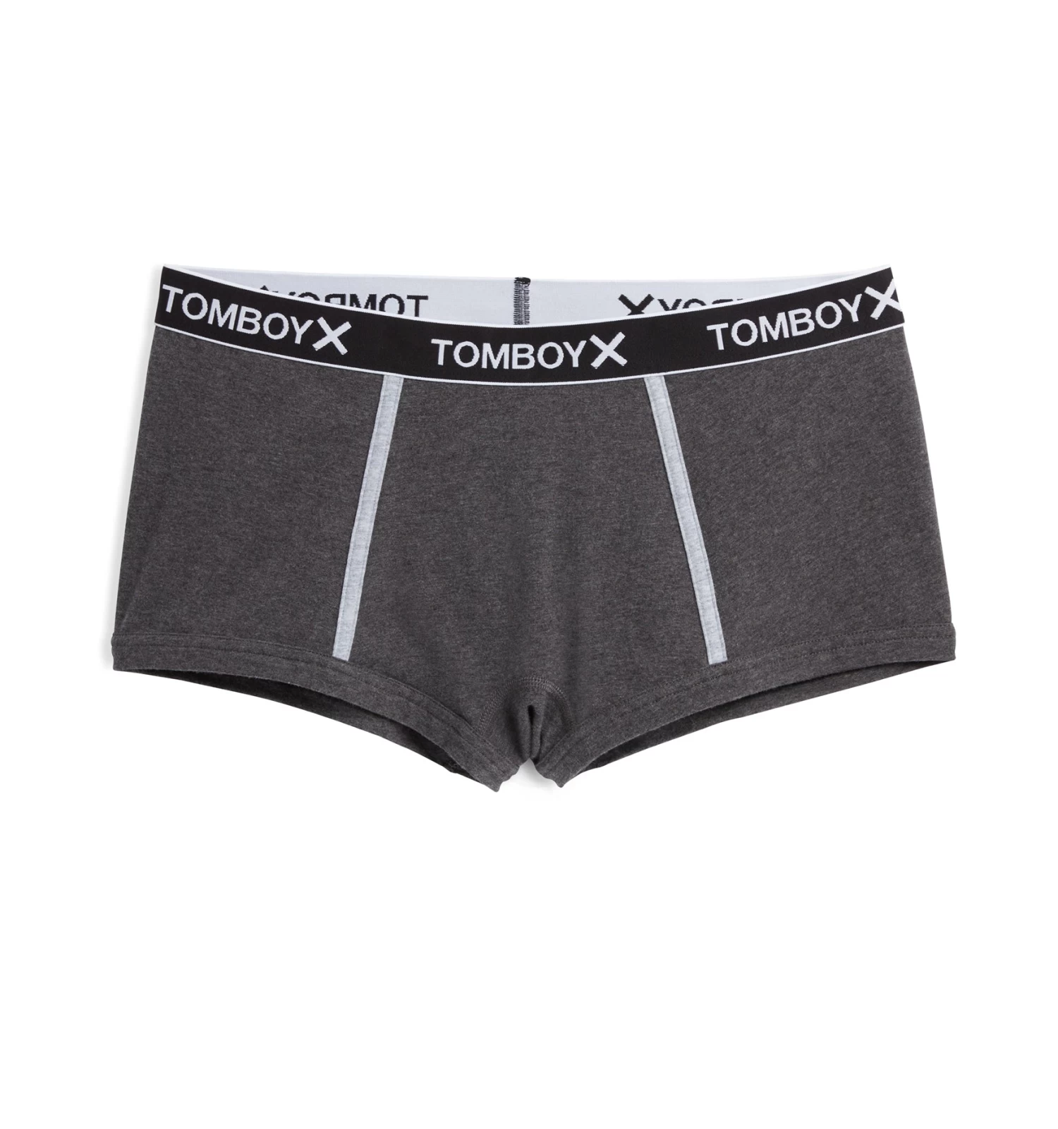 Boy Shorts - Charcoal Logo