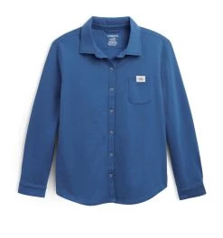 Eco Fleece Shirt Jacket LC - Chrome Blue