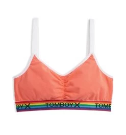 V Neck Bralette LC - Coral Rainbow