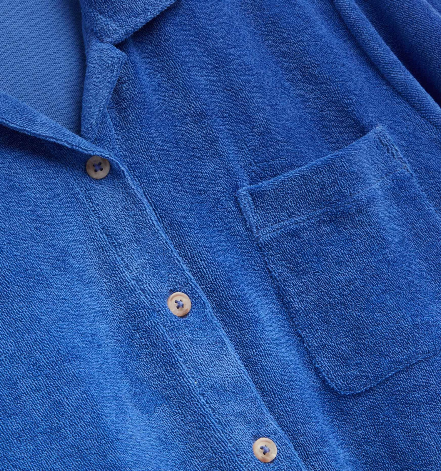 Terry Cabana Shirt LC - Dazzling Blue - Image 3