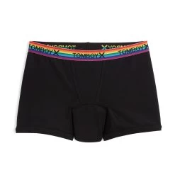First Line Period 4.5" Trunks - Black Rainbow