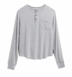 Everywhere Henley - TENCEL™ Modal Heather Grey