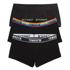 Boys Shorts 3-Pack - Cotton Mixed Black