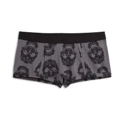 Boy Shorts - TENCEL™ Modal Grey Skulls