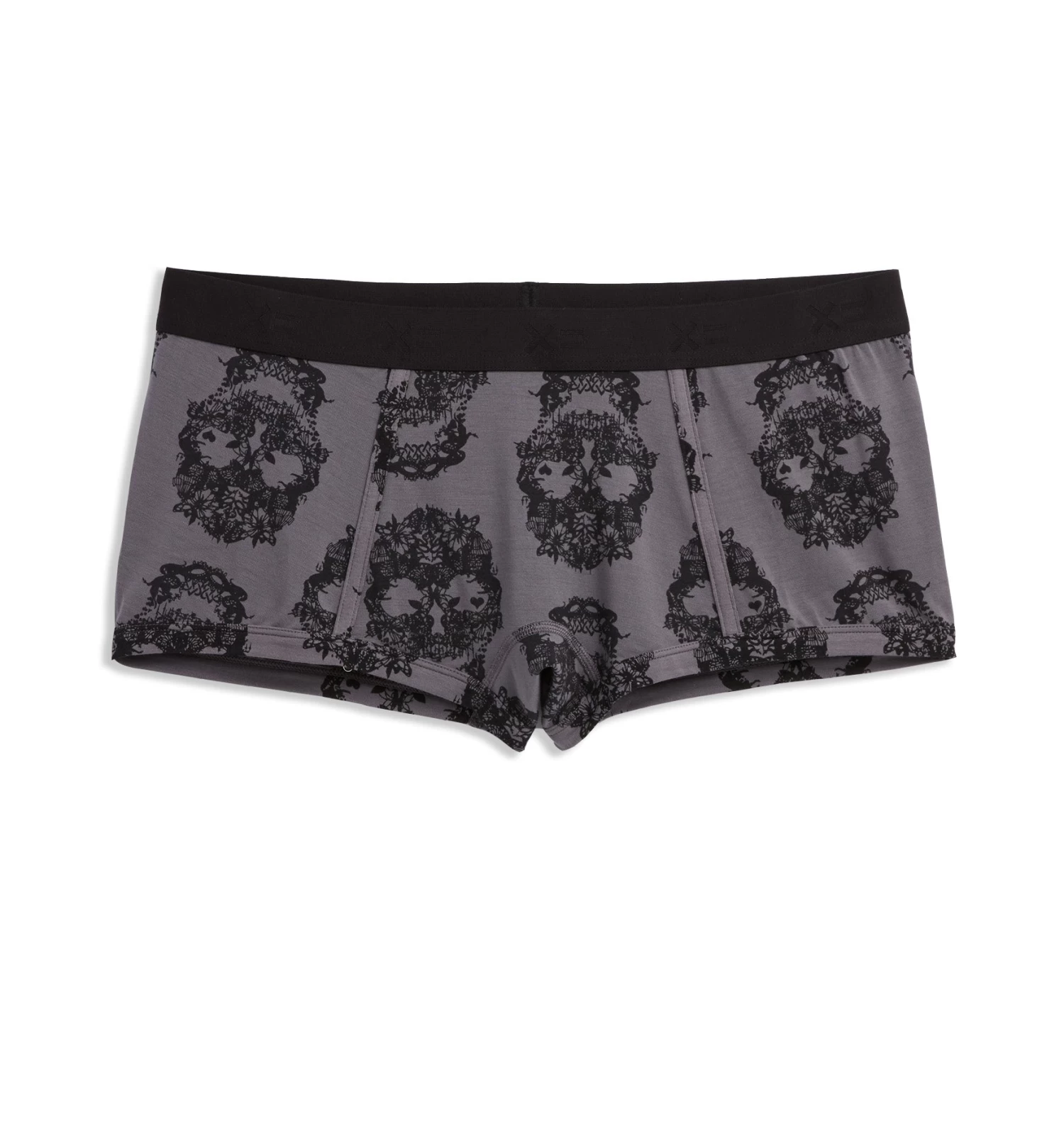 Boy Shorts - TENCEL™ Modal Grey Skulls