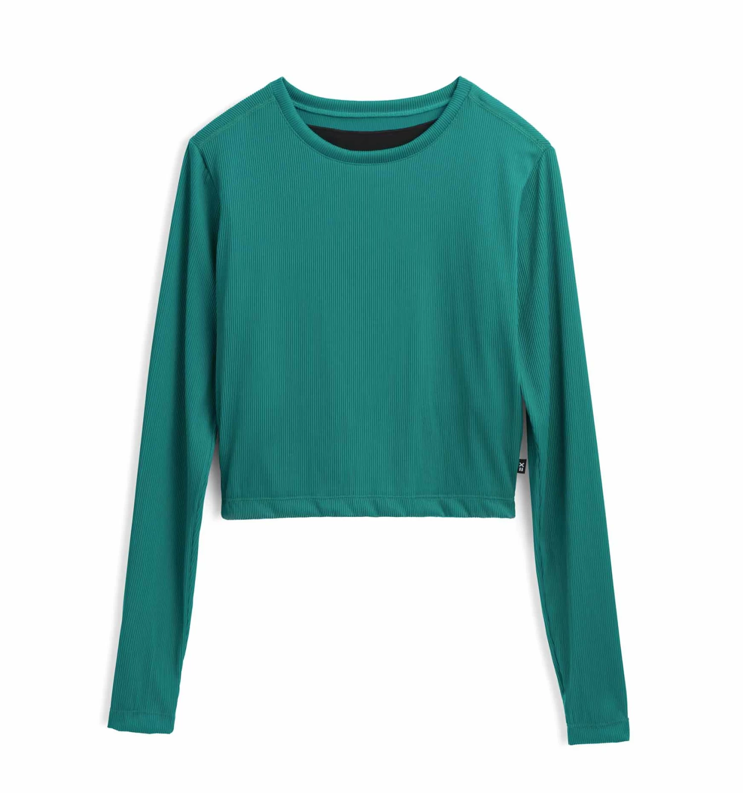 Ribbed Swim Sun Shield Crop Top LC - Parasailing