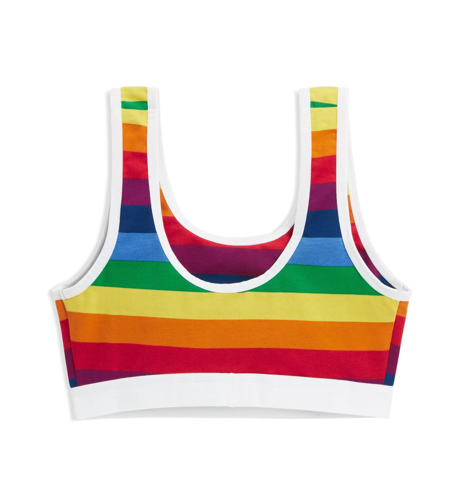 Essentials Soft Bra - Rainbow Pride Stripes - Image 2
