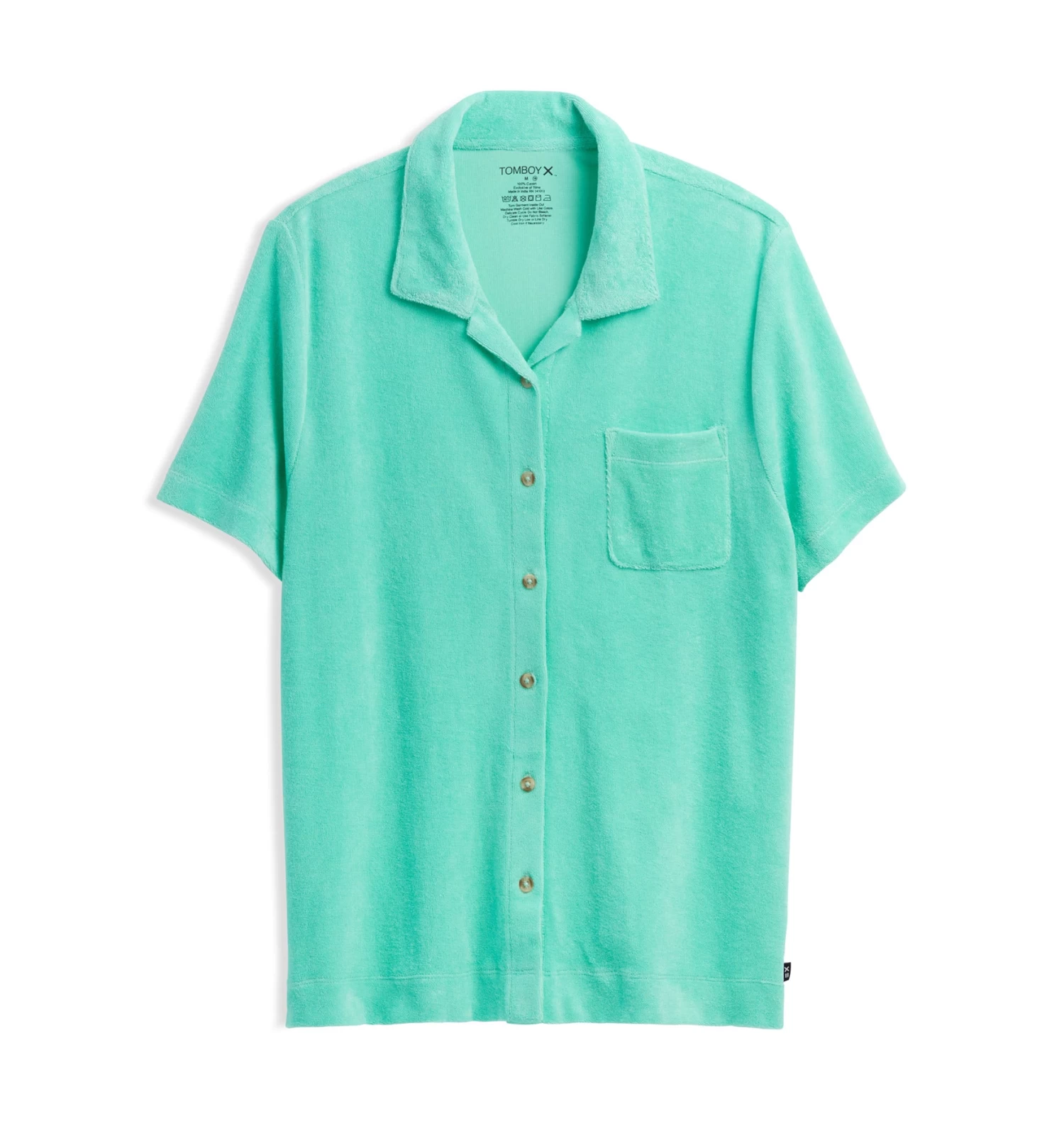 Terry Cabana Shirt LC - Seafoam Green