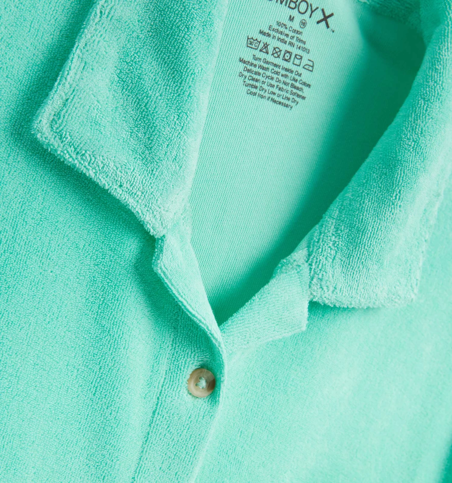 Terry Cabana Shirt LC - Seafoam Green - Image 3