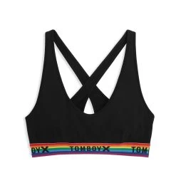 All Day Bralette - TENCEL™ Modal Black Rainbow