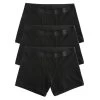 4.5" Trunks 3-Pack - Cotton X= Black